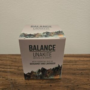 Balance Unakite Crystals Candle